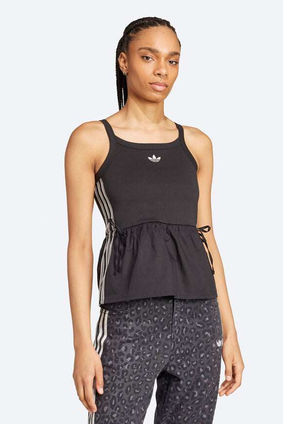 Top con spalline sottili - Black