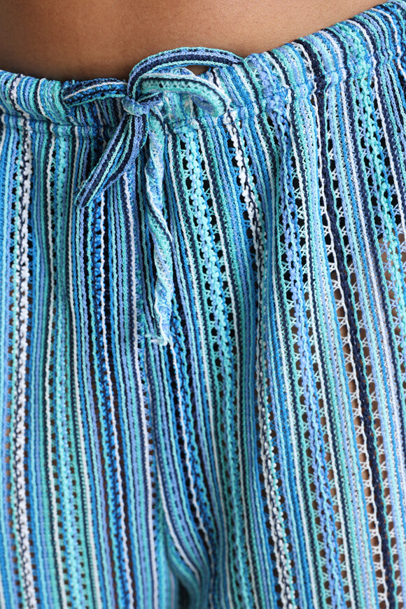 Pantaloni all'uncinetto - blu