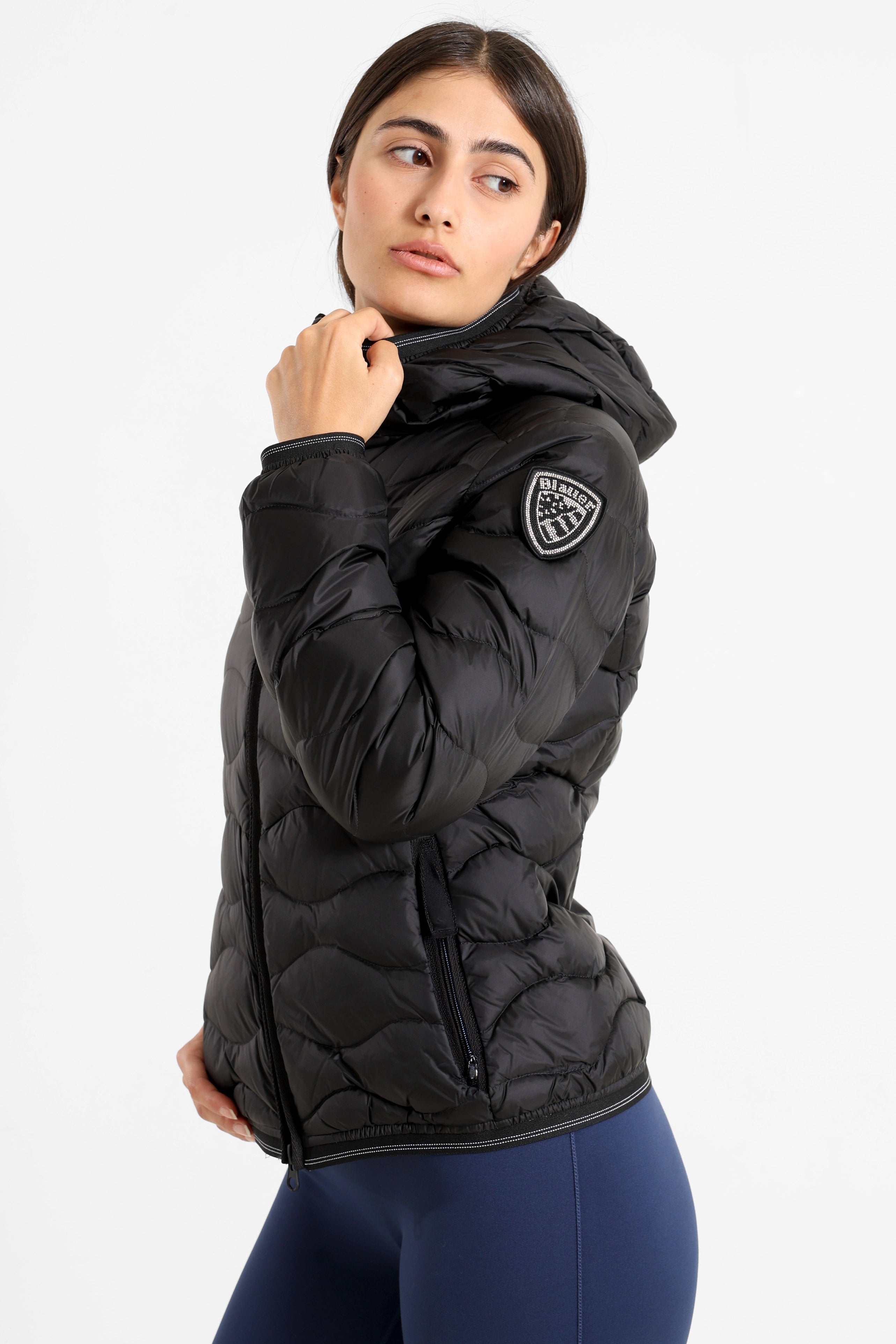 Camelia Gesteppte Daunenjacke - Black