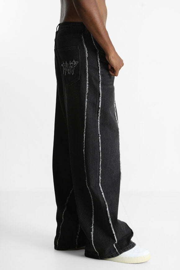 Loose fit jeans - black denim