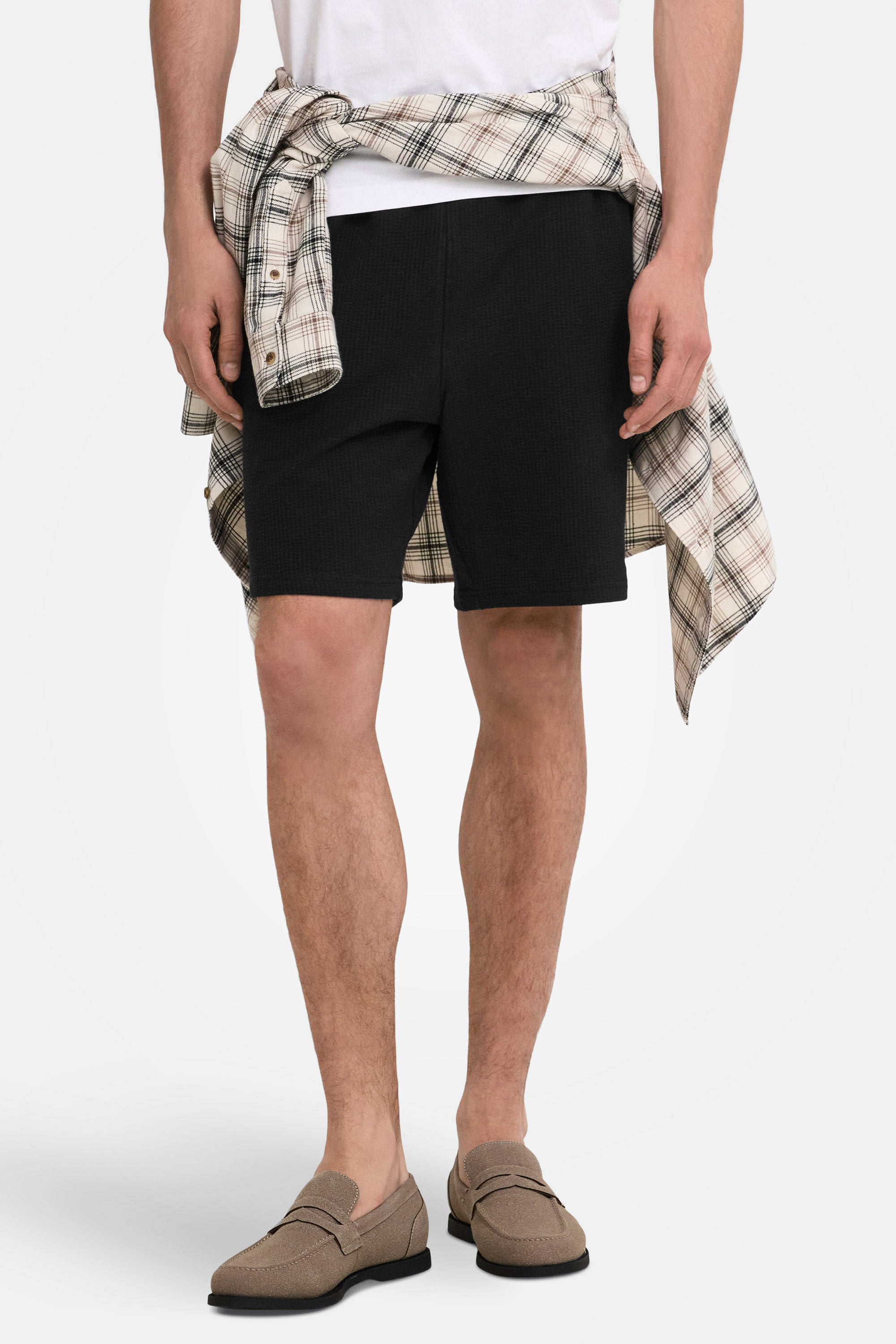ONSKIAN Shorts aus Seersucker - Black