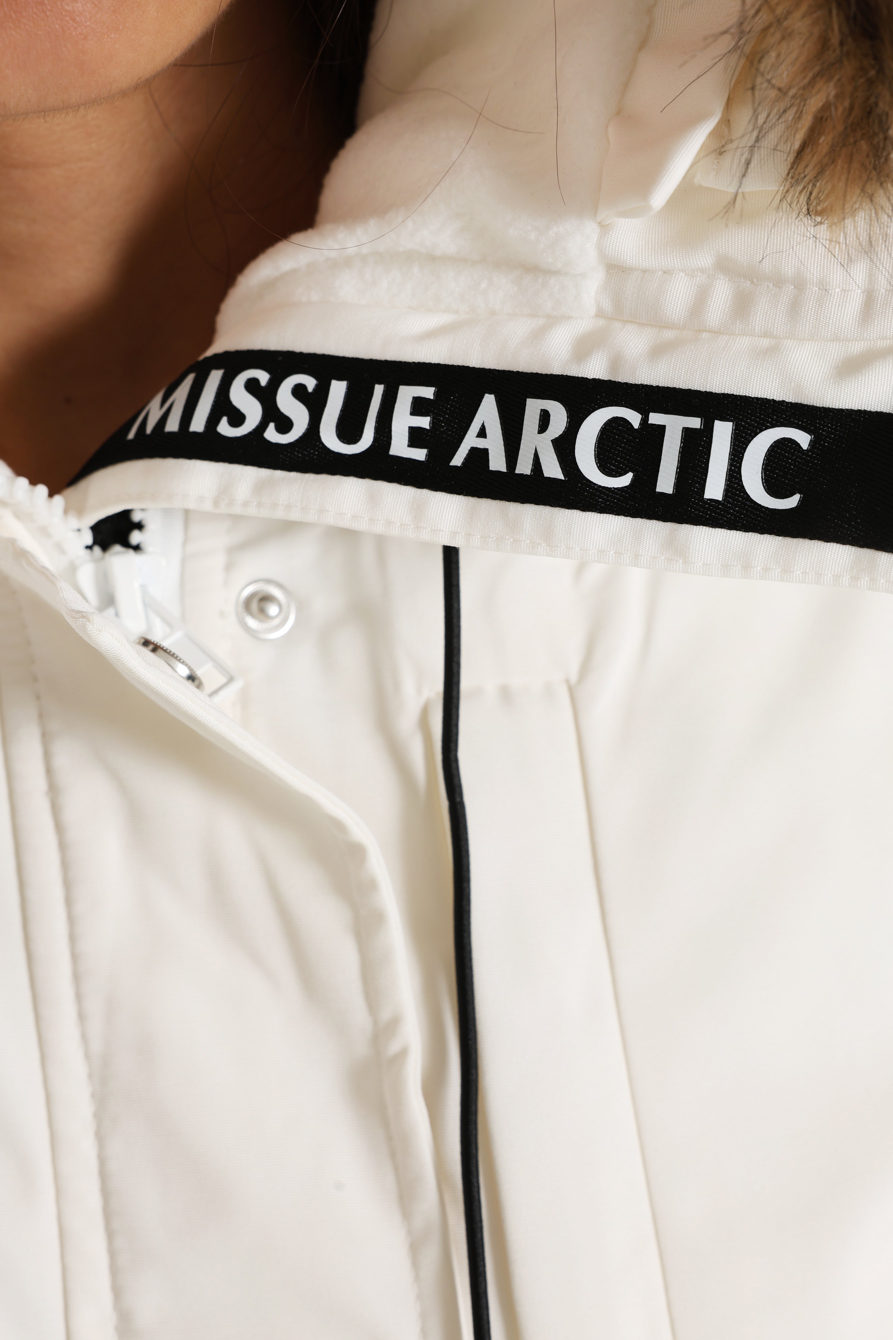 Wattierte Bomberjacke - Offwhite