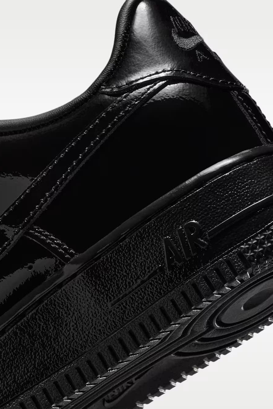 Air Force 1 sneakers vernies - Black