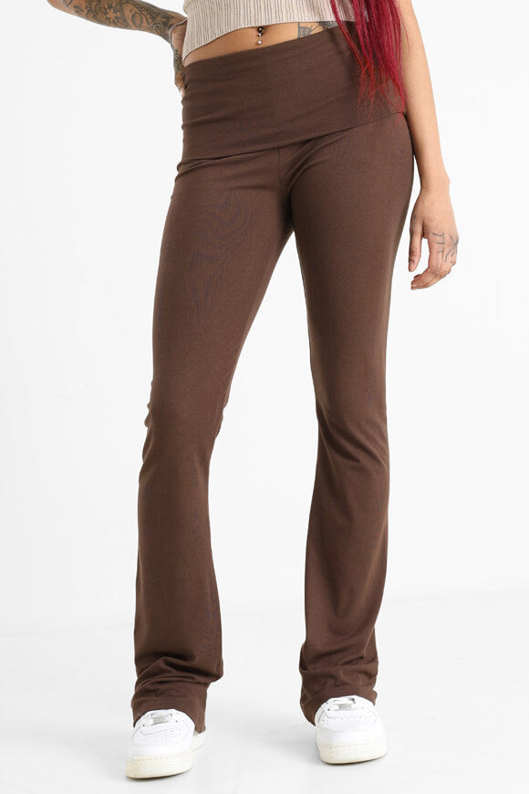 Flare leggings - dark brown