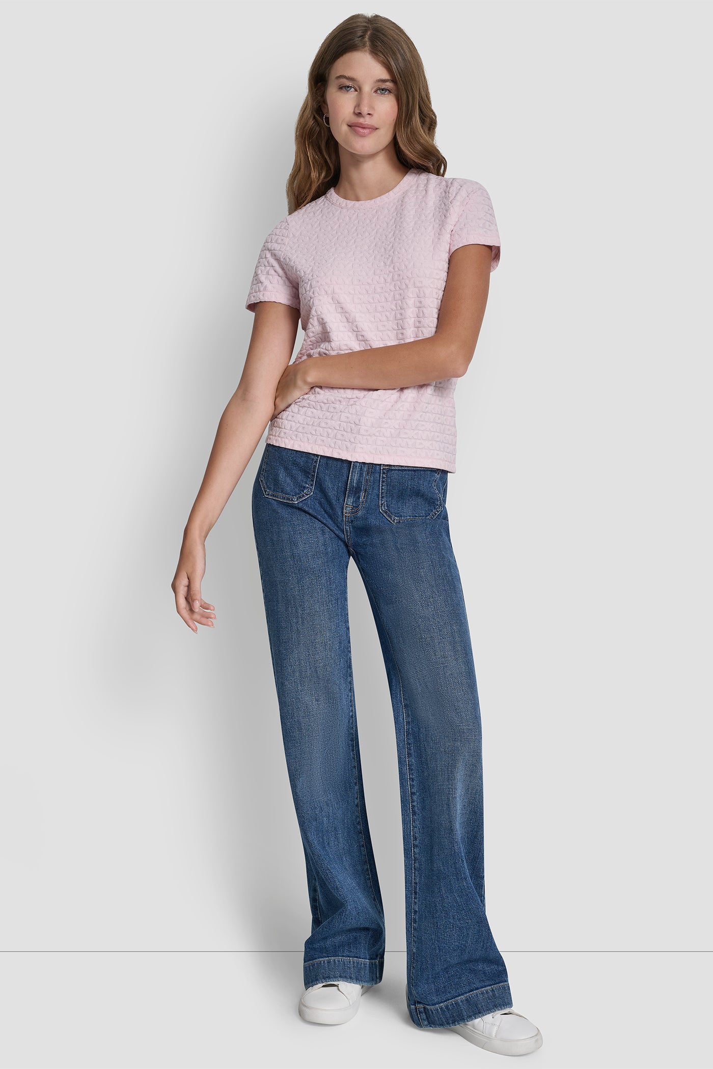 Jacquard T-Shirt - Pink Moon