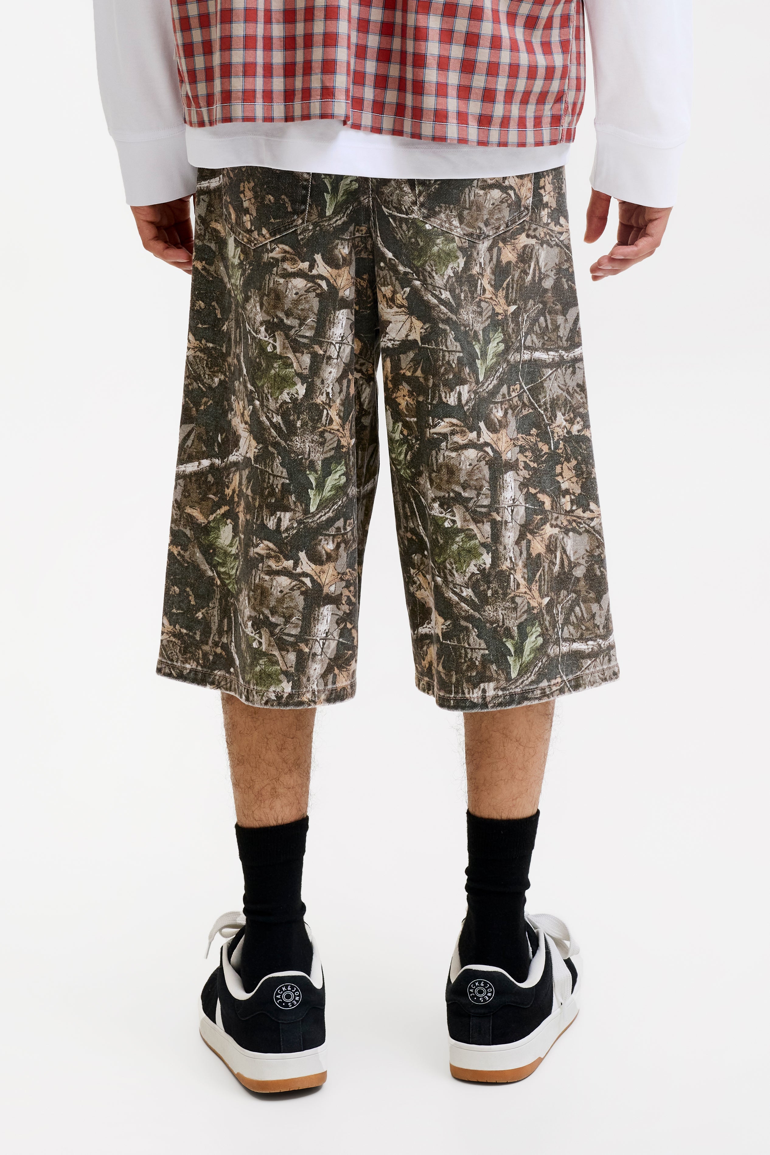 JJBILLY bermuda en jean - Dark Green
