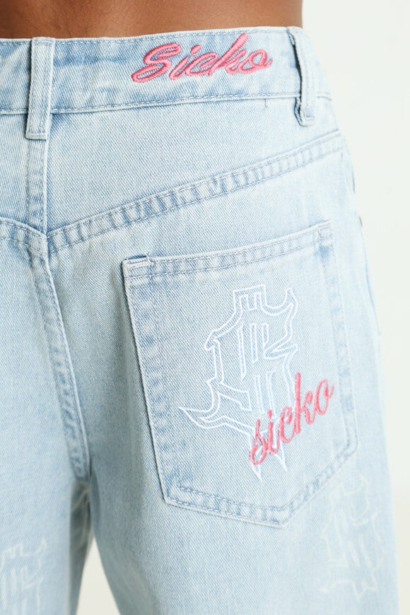 Relaxed fit jeans - light blue denim