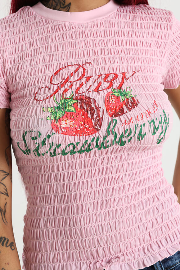 T-shirt smocké - Rose