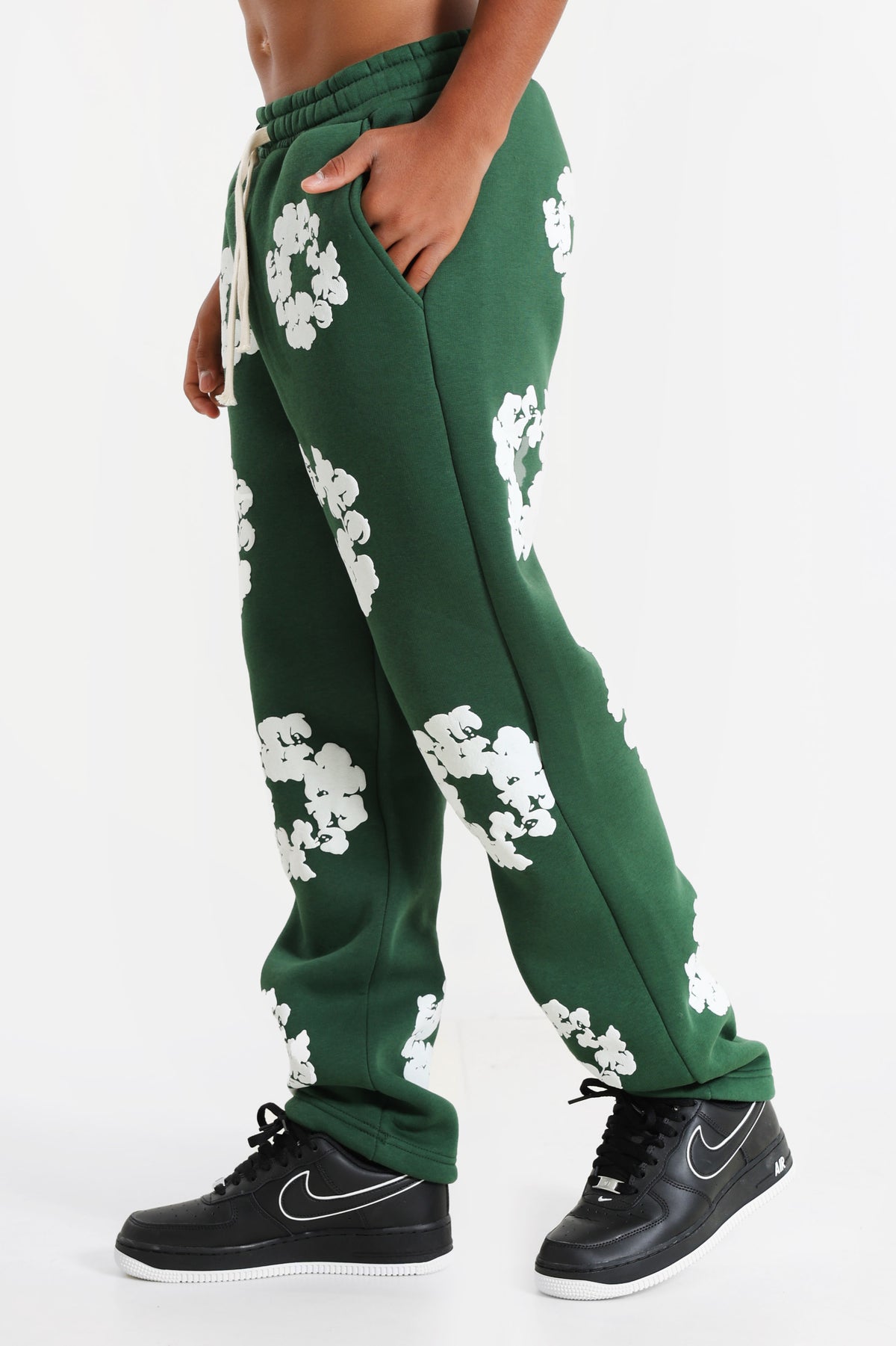Sweathose - Forest Green + White
