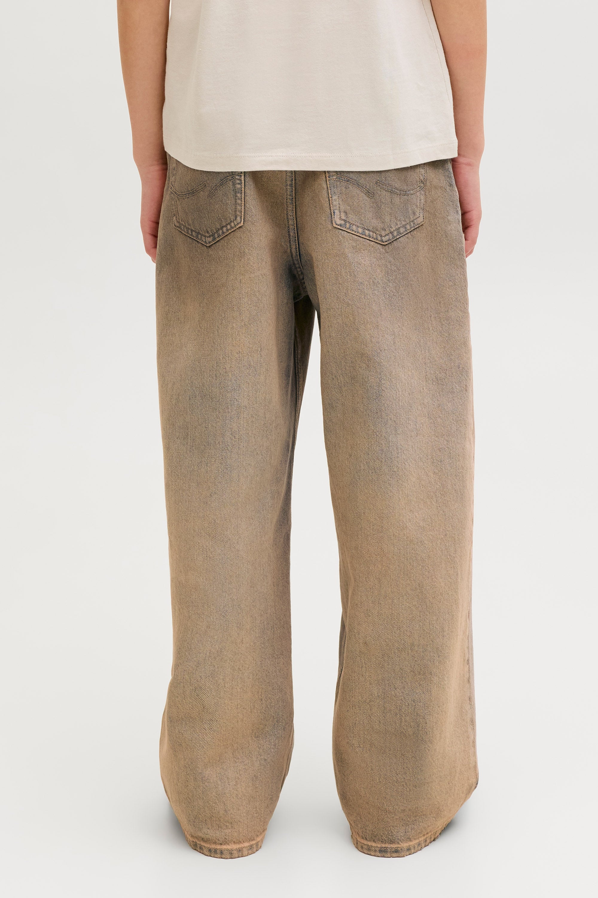 Jeans JJIDAVE a vestibilità ampia - Blue/Brown