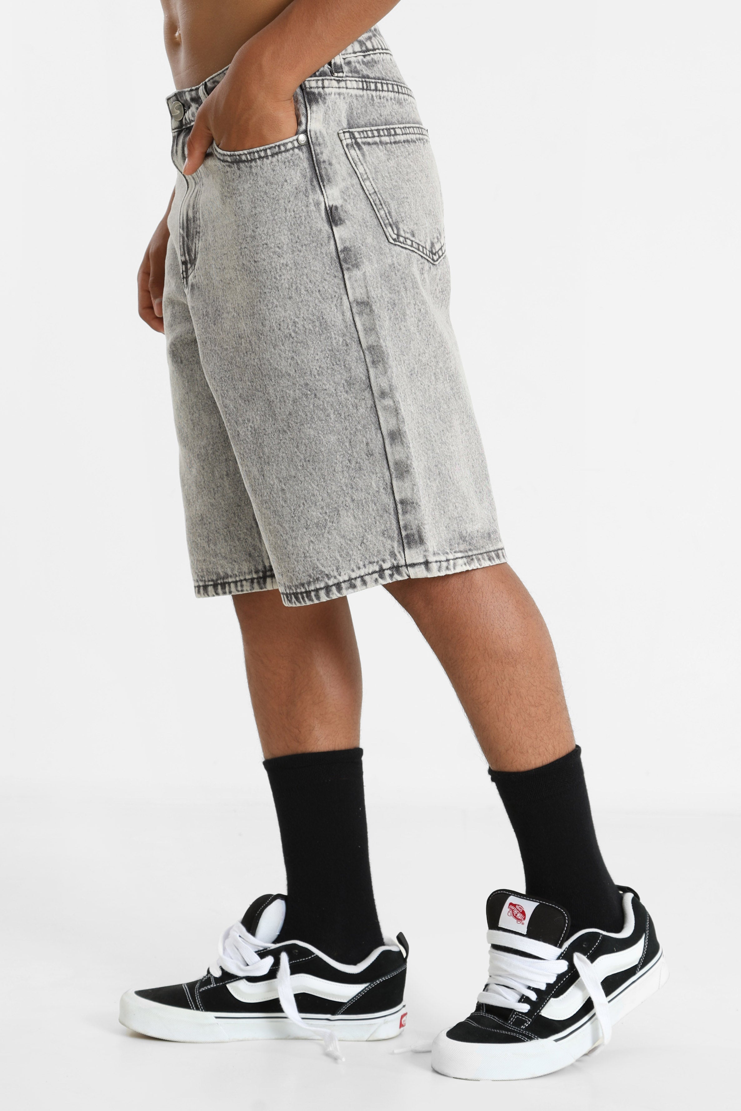 Denim bermuda shorts