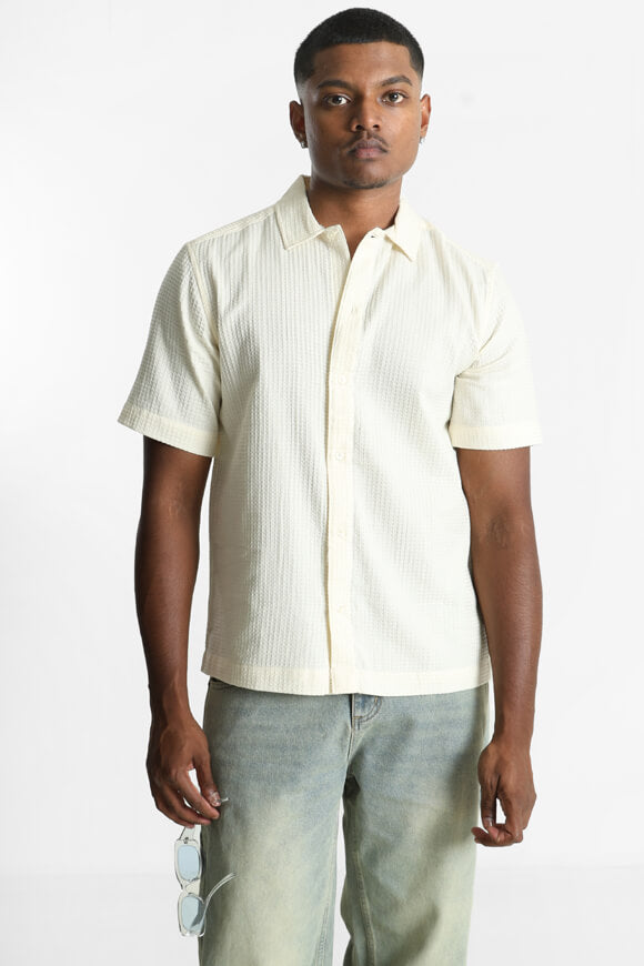 ONSSAVIER chemise en tissu gaufré - Antique White