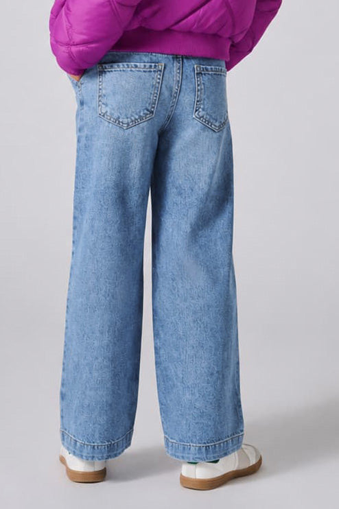 KOGCOMET Wide Leg Jeans - Medium Blue Denim