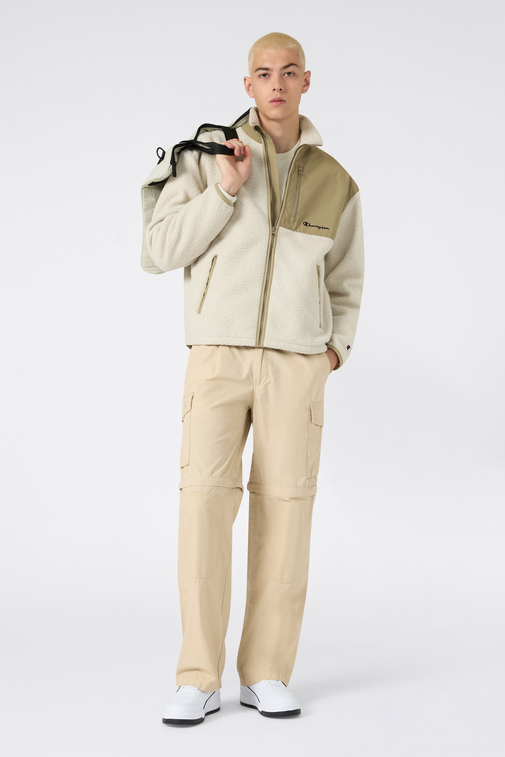 Veste en peluche - Beige