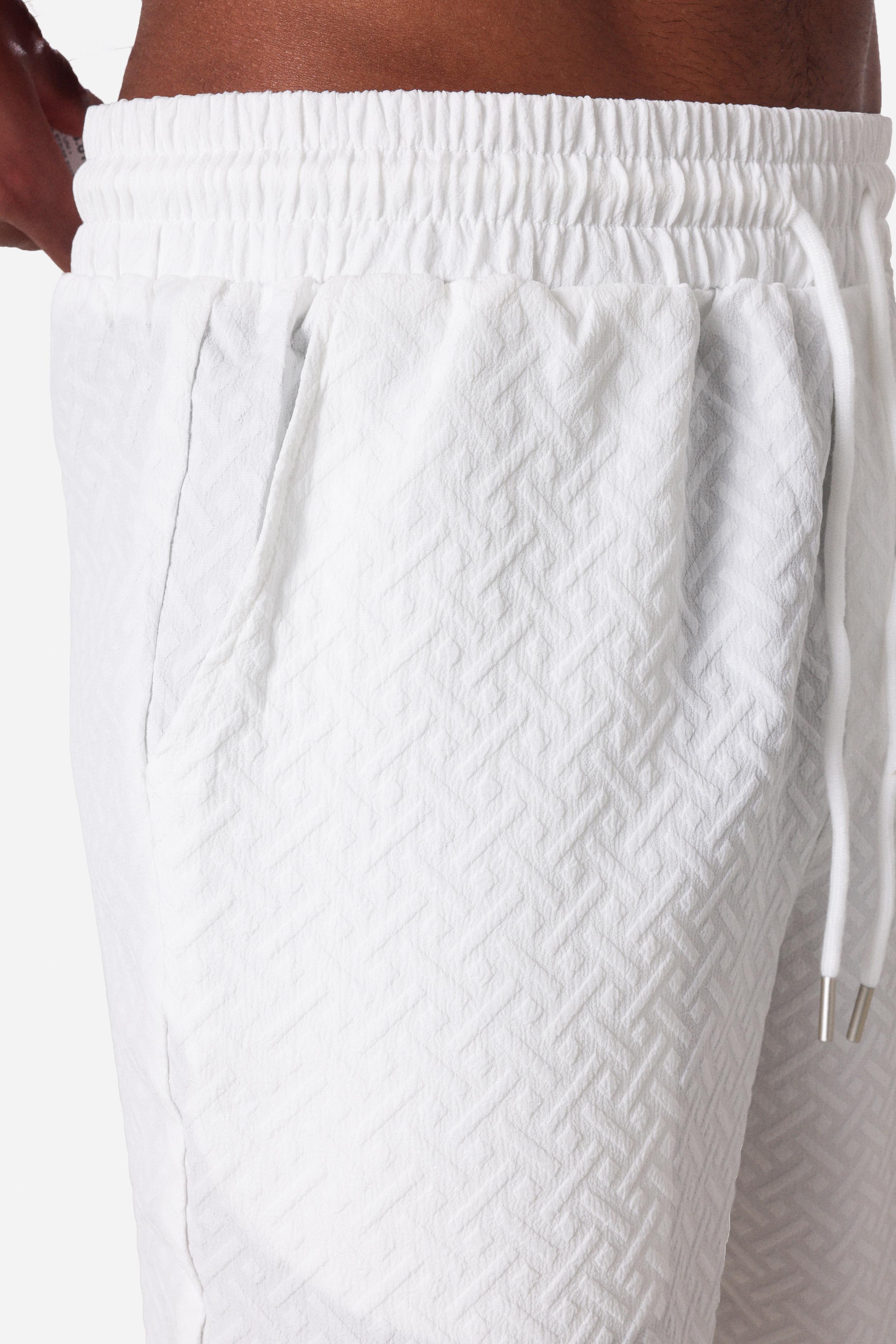 Short in tessuto strutturato - Offwhite
