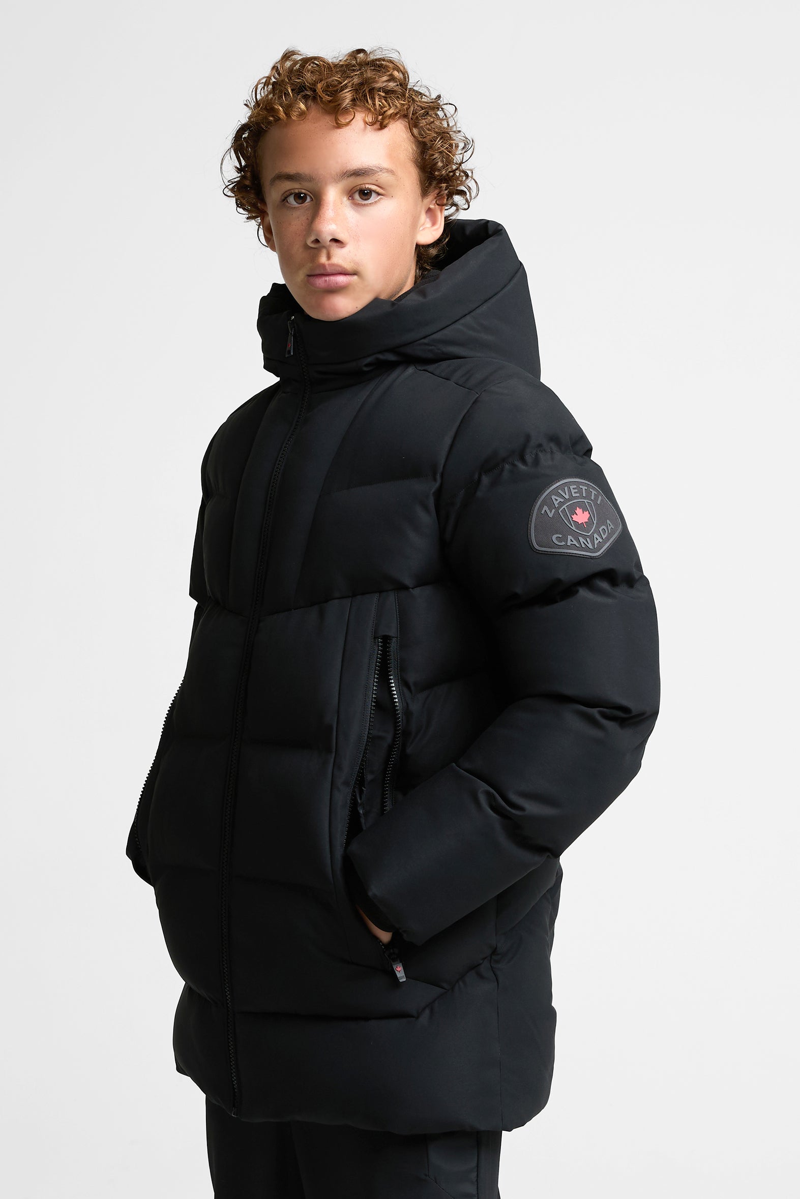 Parka trapuntata Saletini - Black