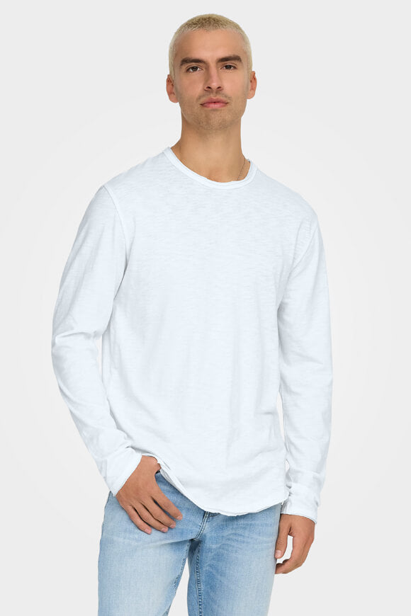 ONSBENNE long-sleeve shirt - Bright White