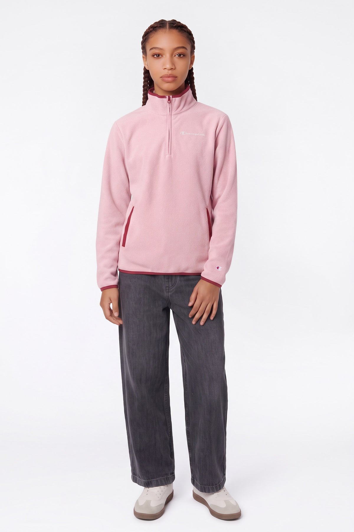 Fleece sweatshirt - Light Rose