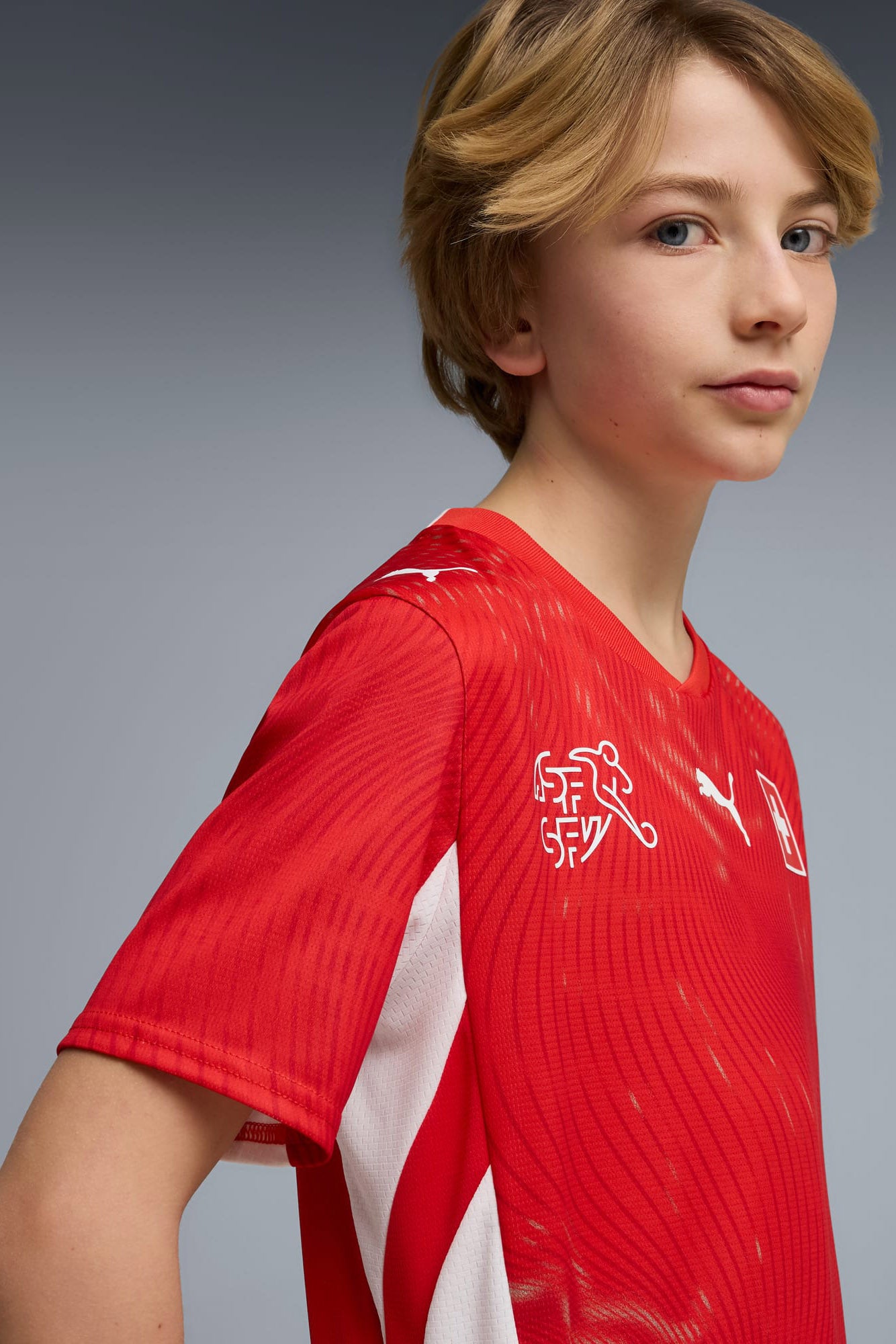T-shirt Home Suisse - Red + White