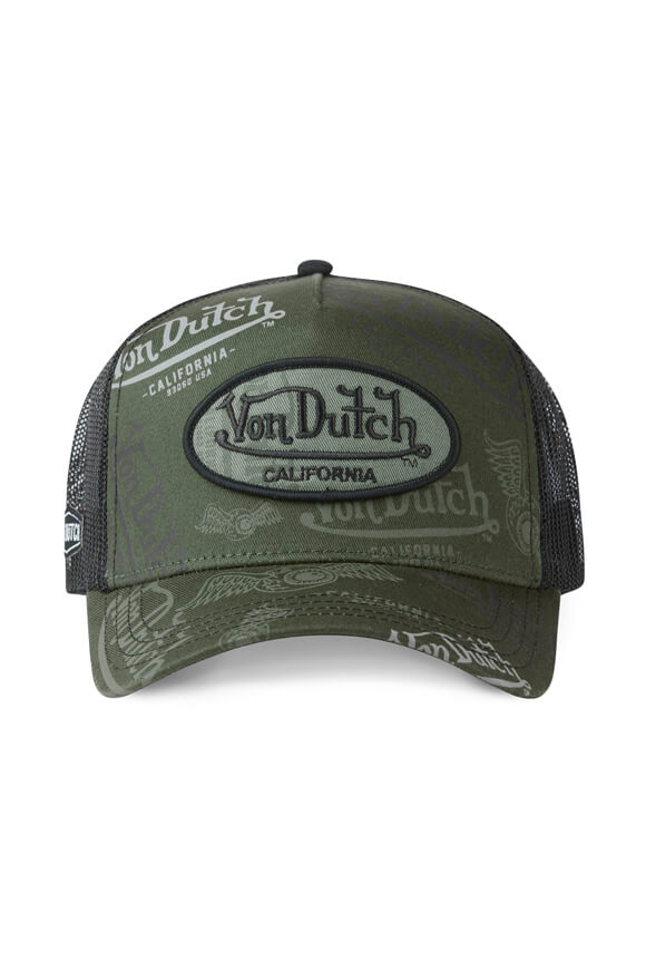 Trucker cap / snapback - Dark Olive + Black