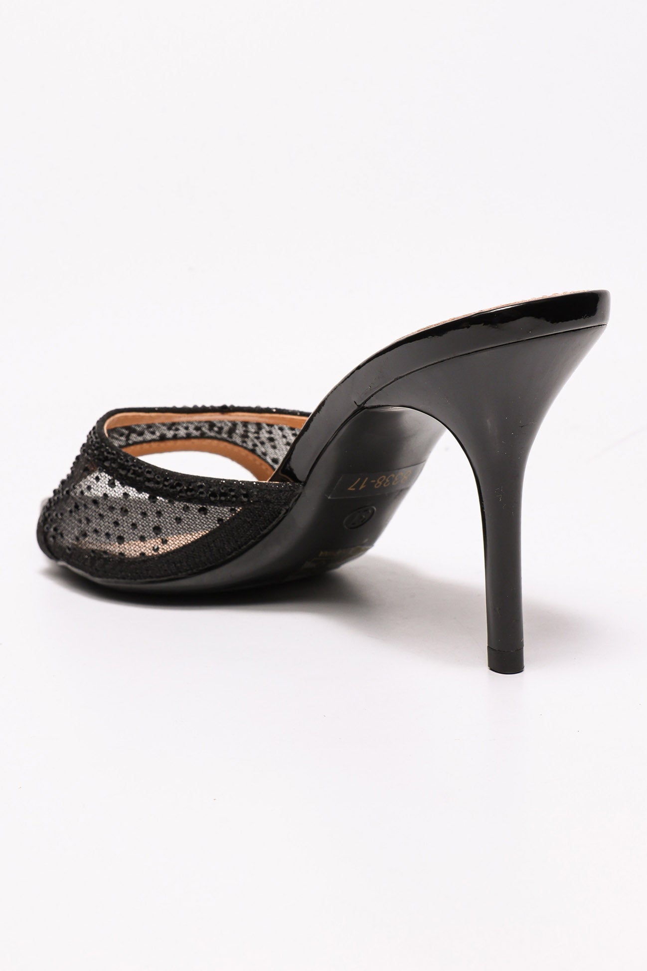 Mules mit Strass - Black