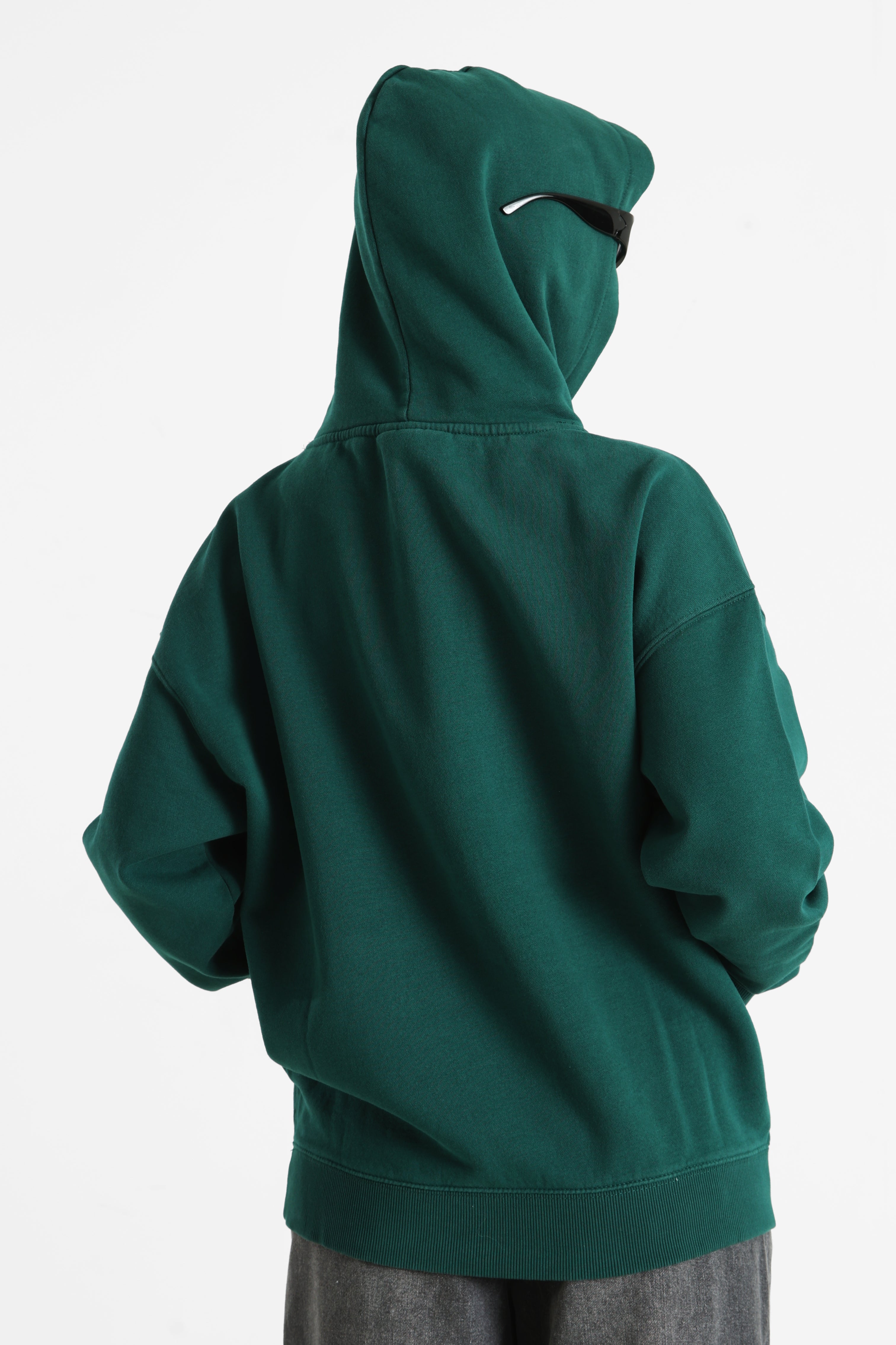 Felpa ampia con cappuccio Frieda - Dark Green