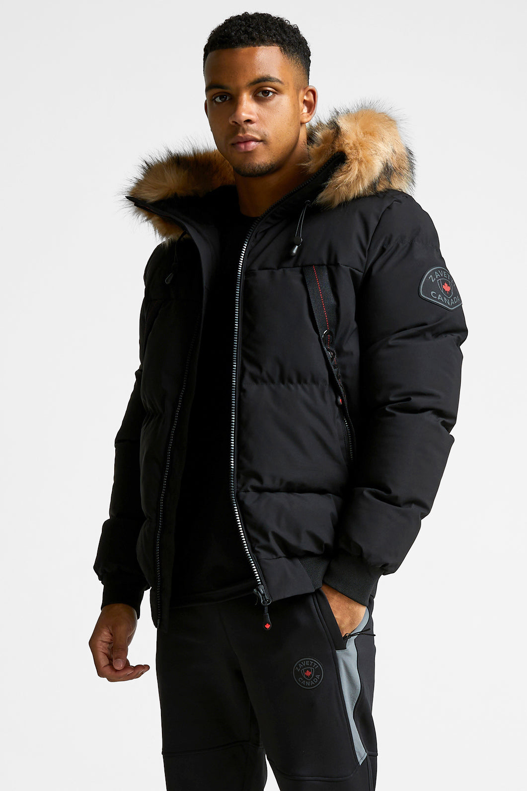 Navax Puffer Bomberjacke - Jet Black