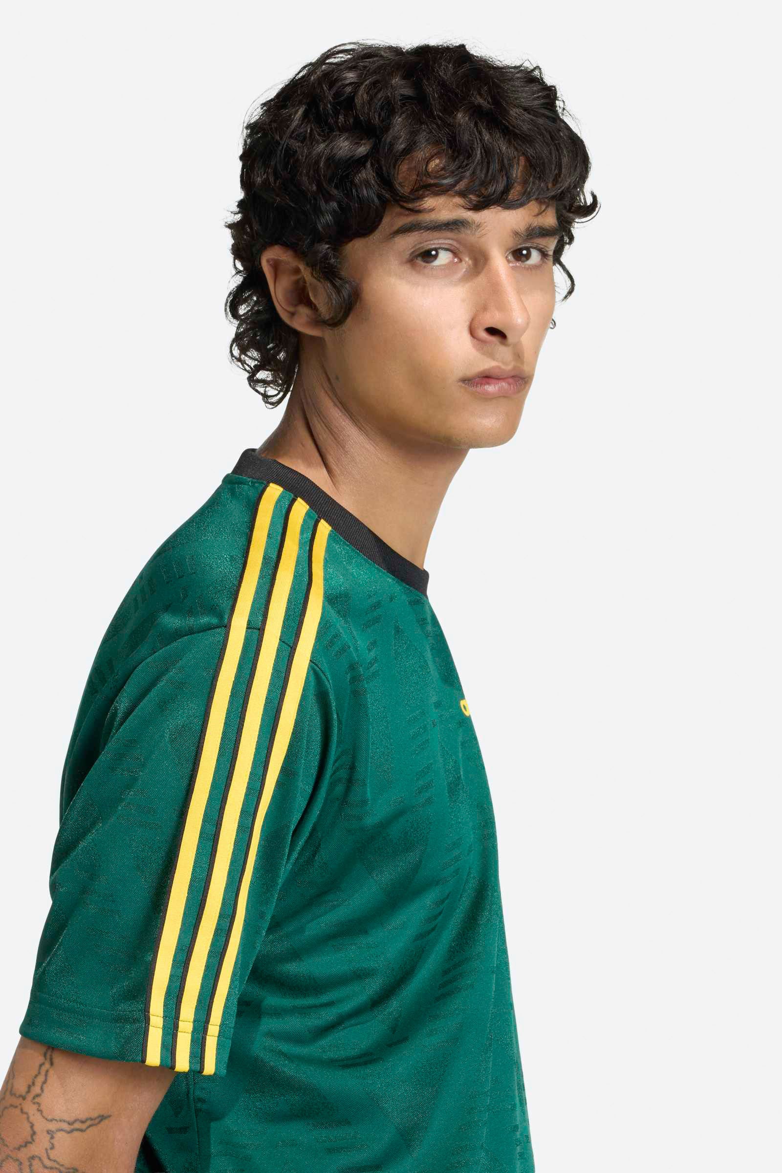 Jacquard Jersey T-Shirt - Collegiate Green