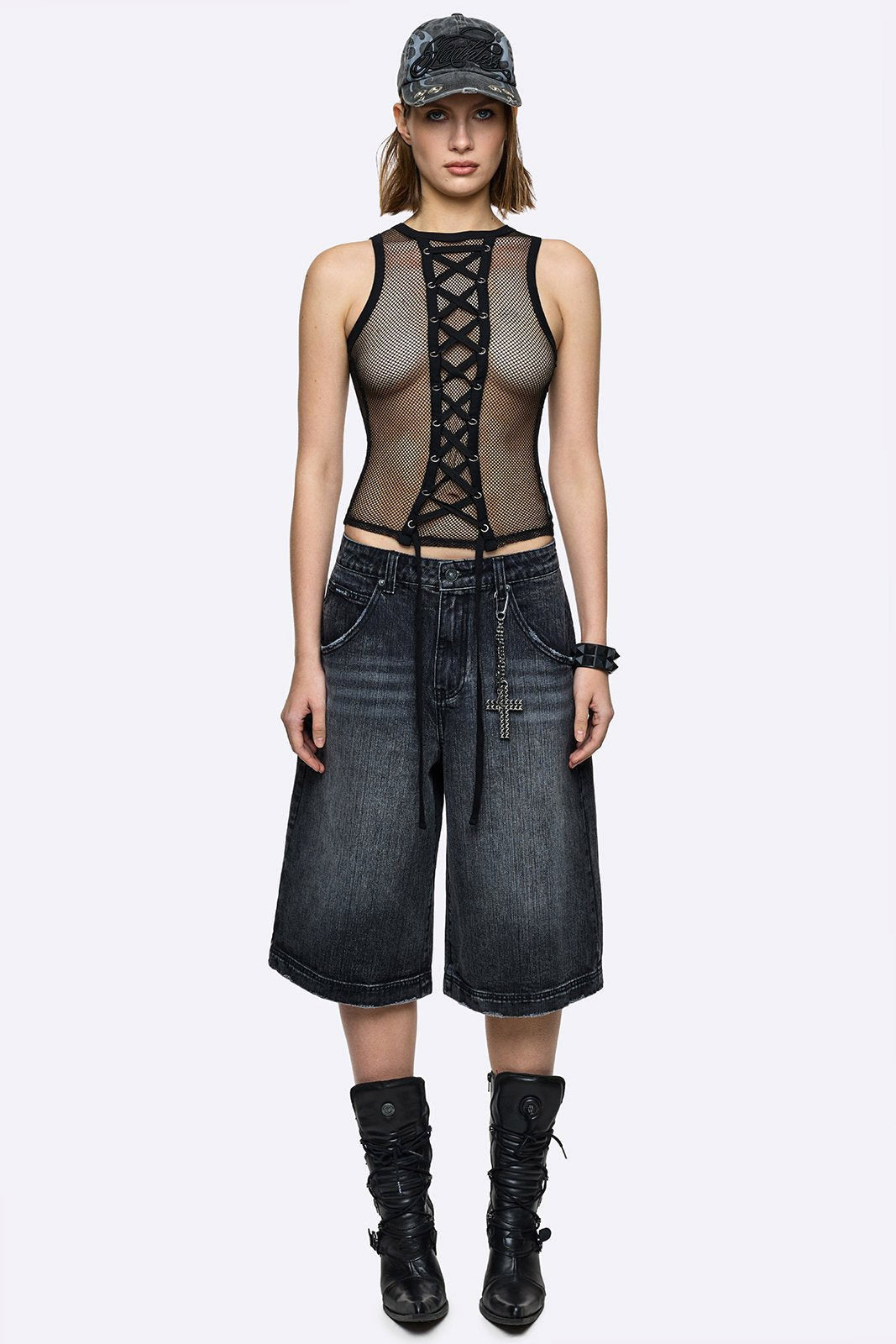 Thrill Netz Tanktop - Black