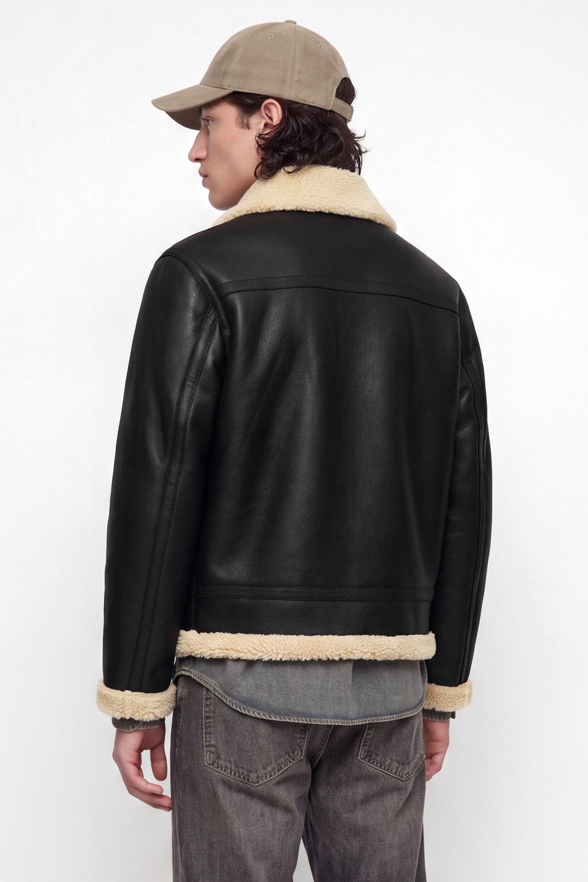 JORNORREBRO shearling jacket - Black