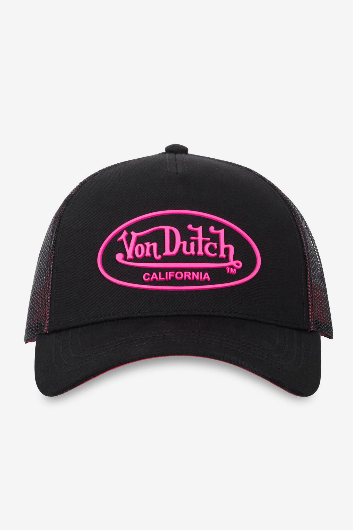 Trucker Cap / Snapback - Black + Pink