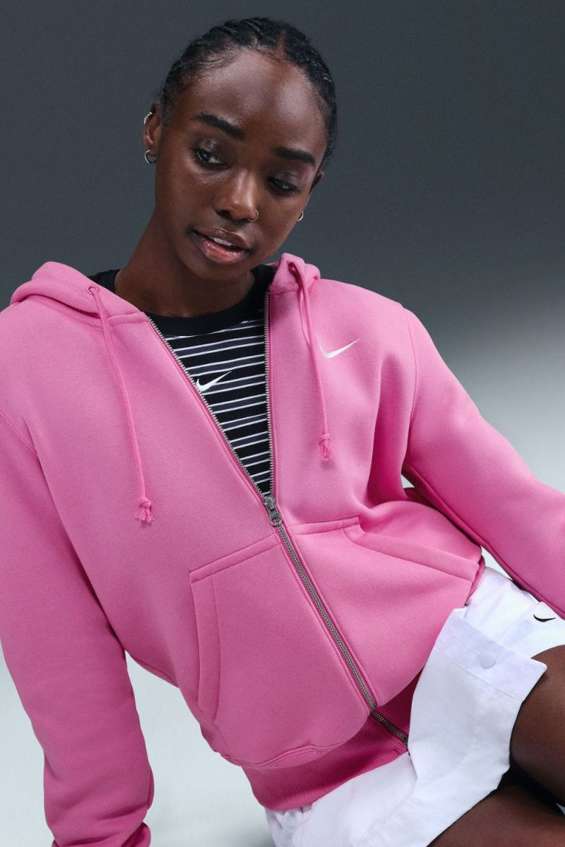 Phoenix fleece hooded sweat jacket - Playful Pink