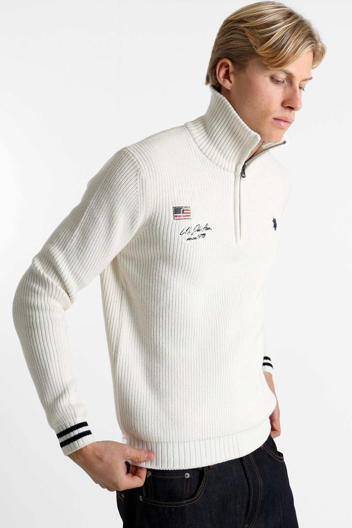 Math Strickpullover - Offwhite