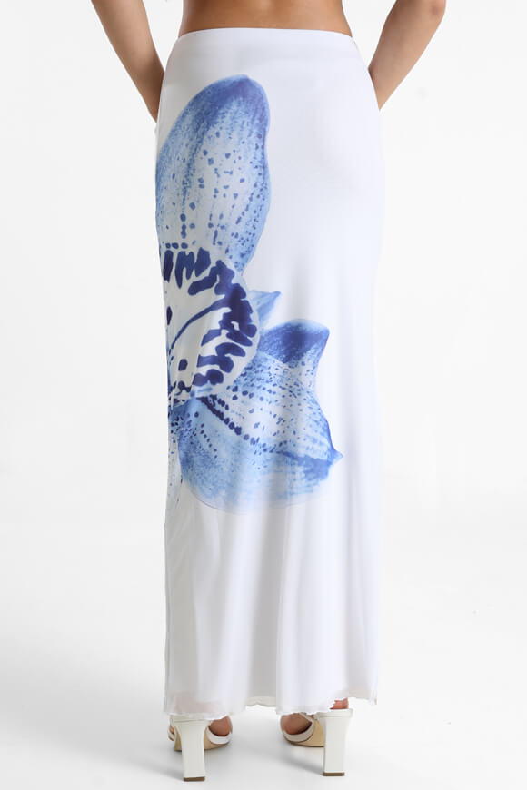 Mesh maxi skirt - white