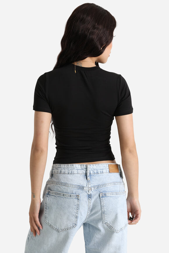 Maglietta con crop - Nero