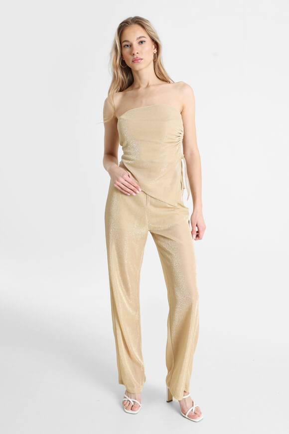 Top a fascia glitterato - Oro