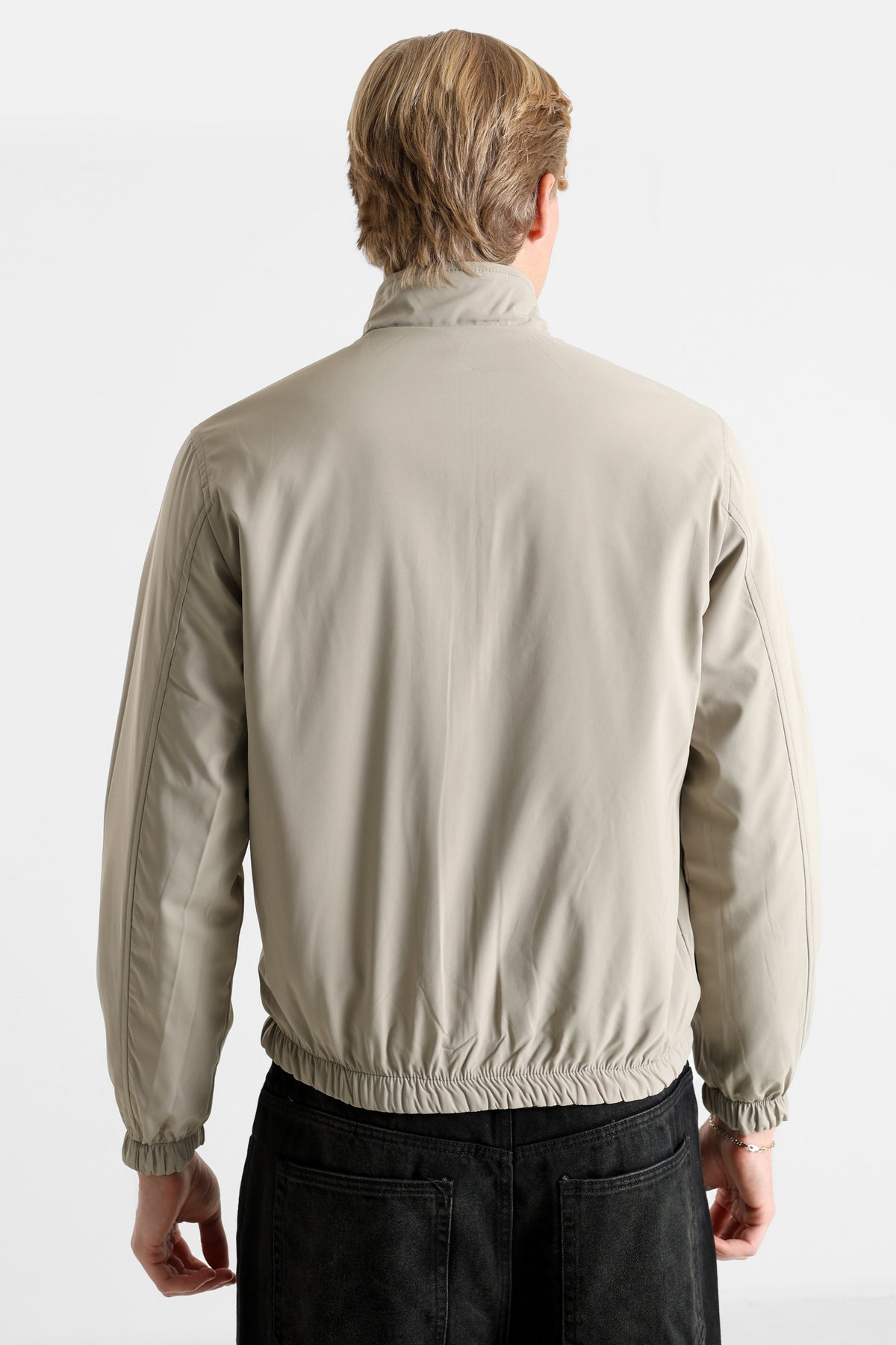 Lightweight reversible jacket - Black + Beige