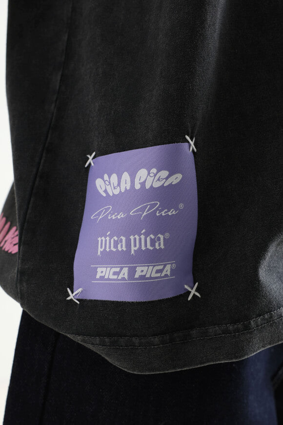 T-shirt oversize - noir délavé