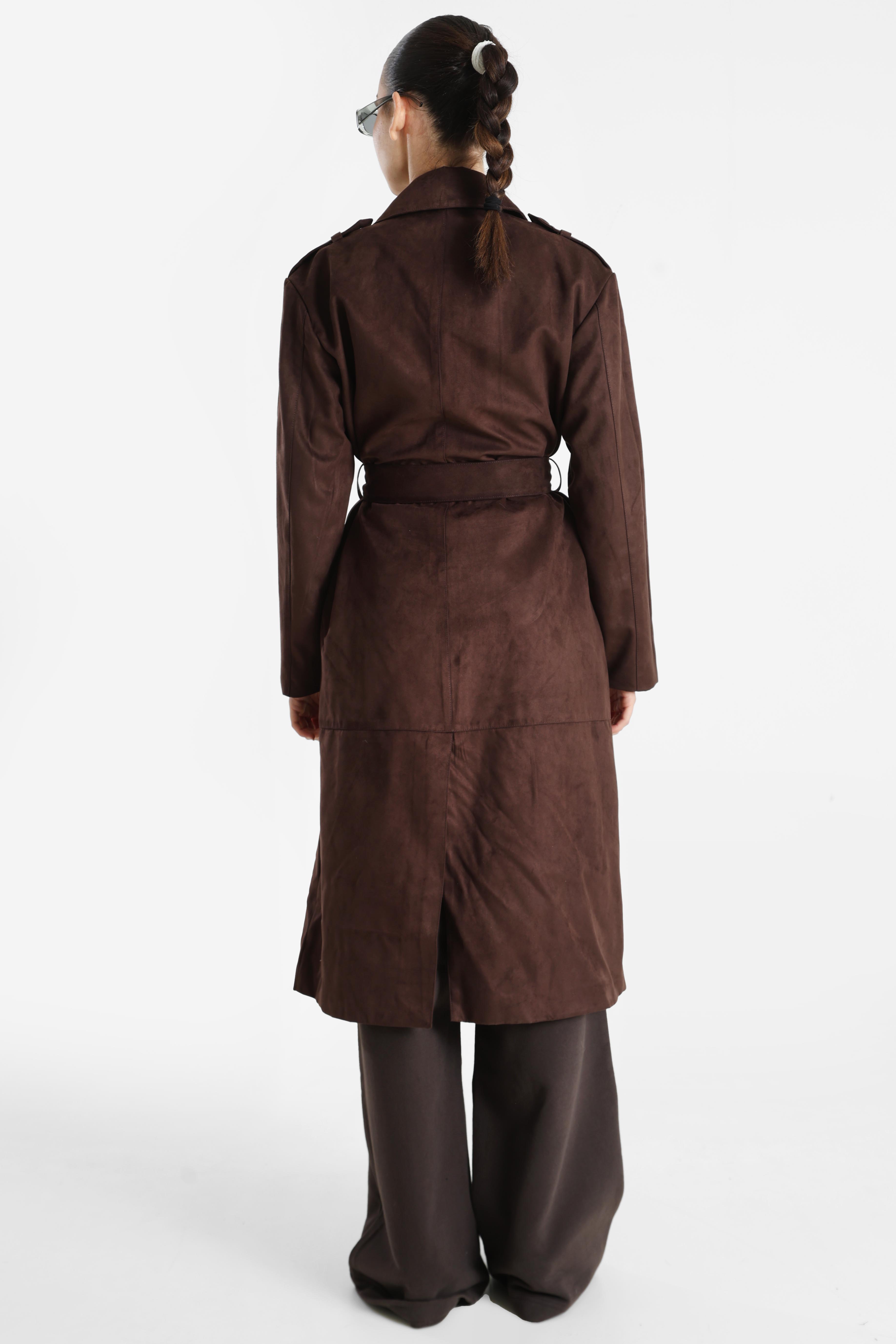 ONLBINE Trench-coat en daim synthétique - Mole