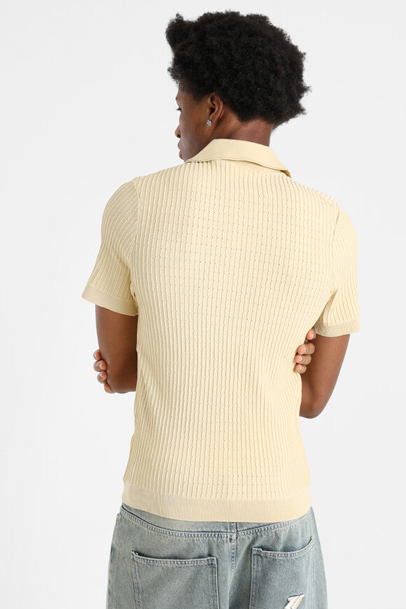 T-Shirt en tissu structuré - Beige clair
