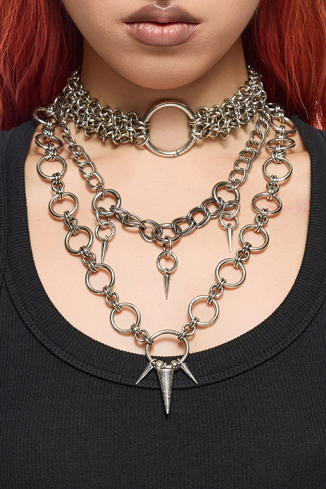 Havoc Halsketten-Set - Oxidized Silver