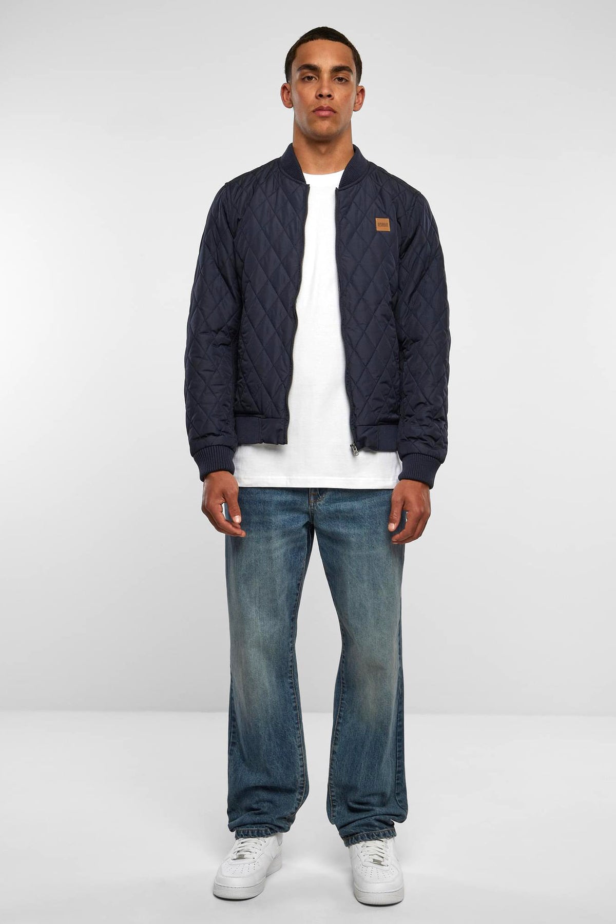 Giacca bomber trapuntata - Navy