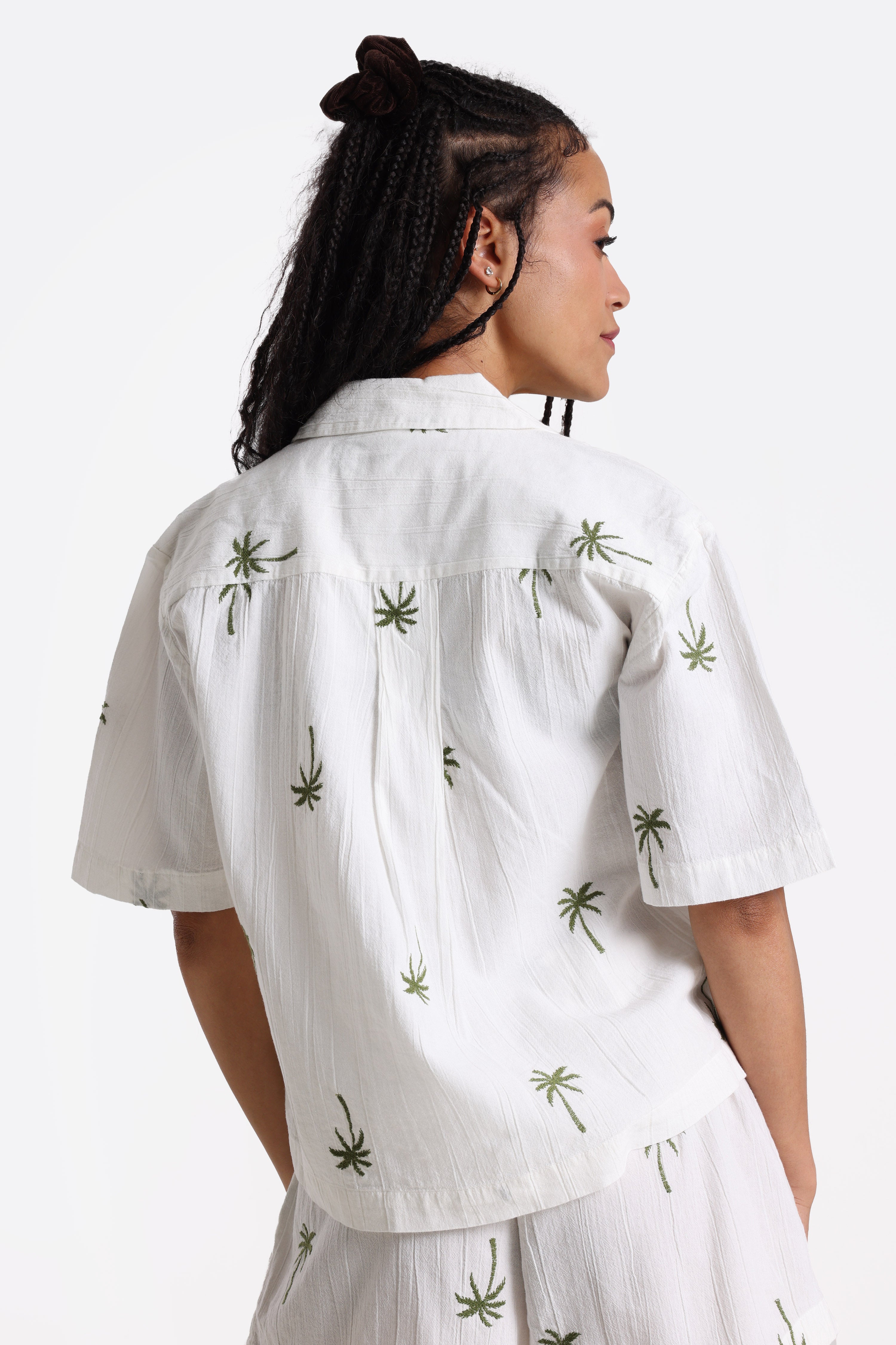 PCKIANA strukturiertes Hemd - Cloud Dancer