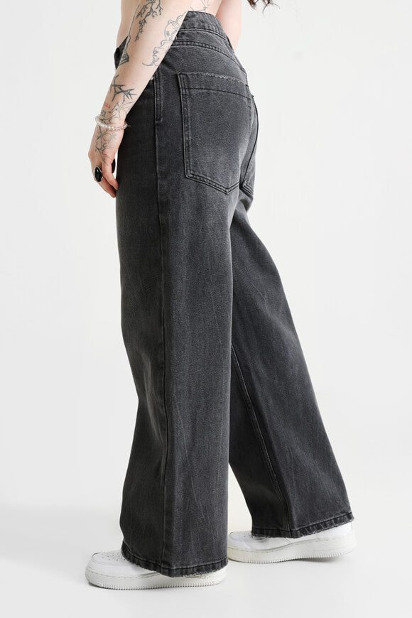 Baggy Jeans - Used Schwarz