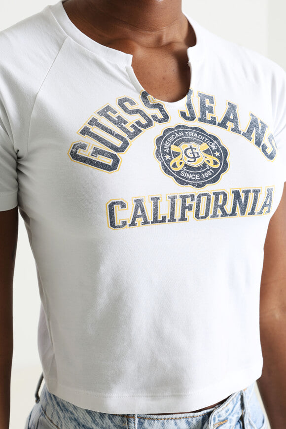 Maglietta con crop - Bianco puro