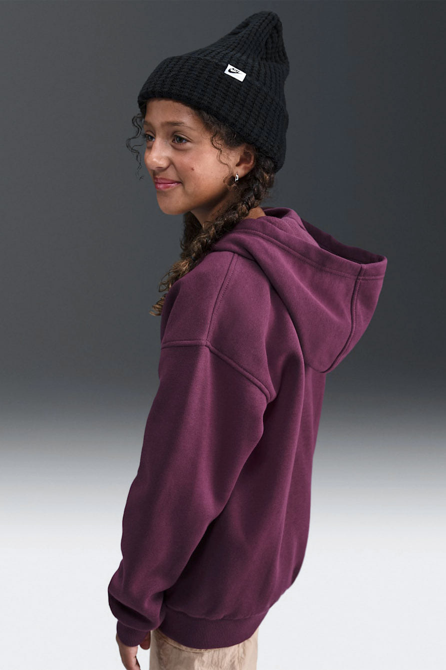 Sportswear Club Fleece sweat zippé à capuchon - Bordeaux