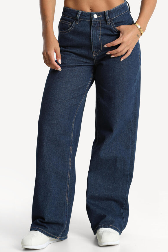Wide leg jeans - Dark blue denim