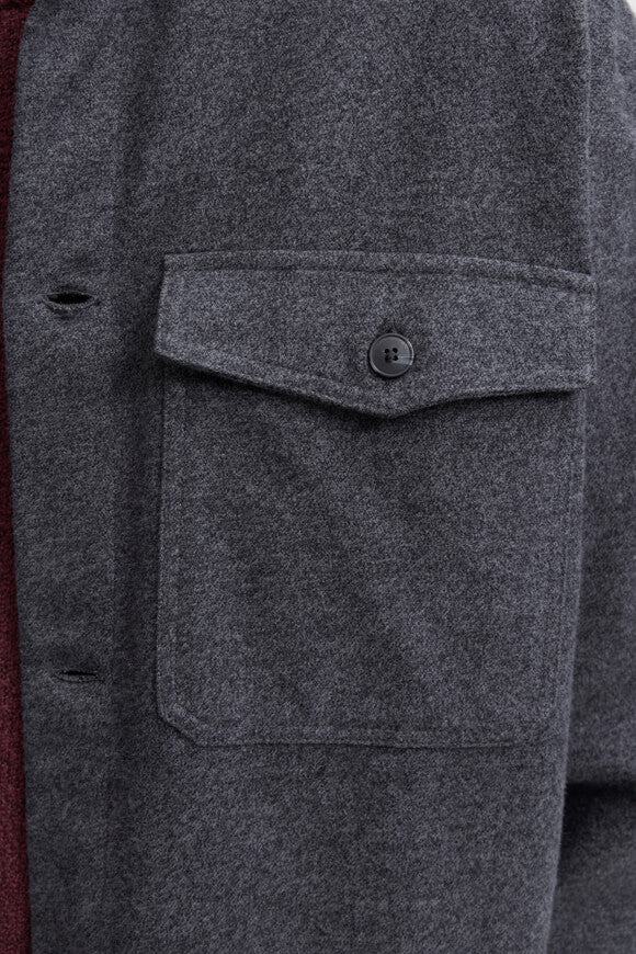 JJEPERFECT overshirt - Dark Grey Melange