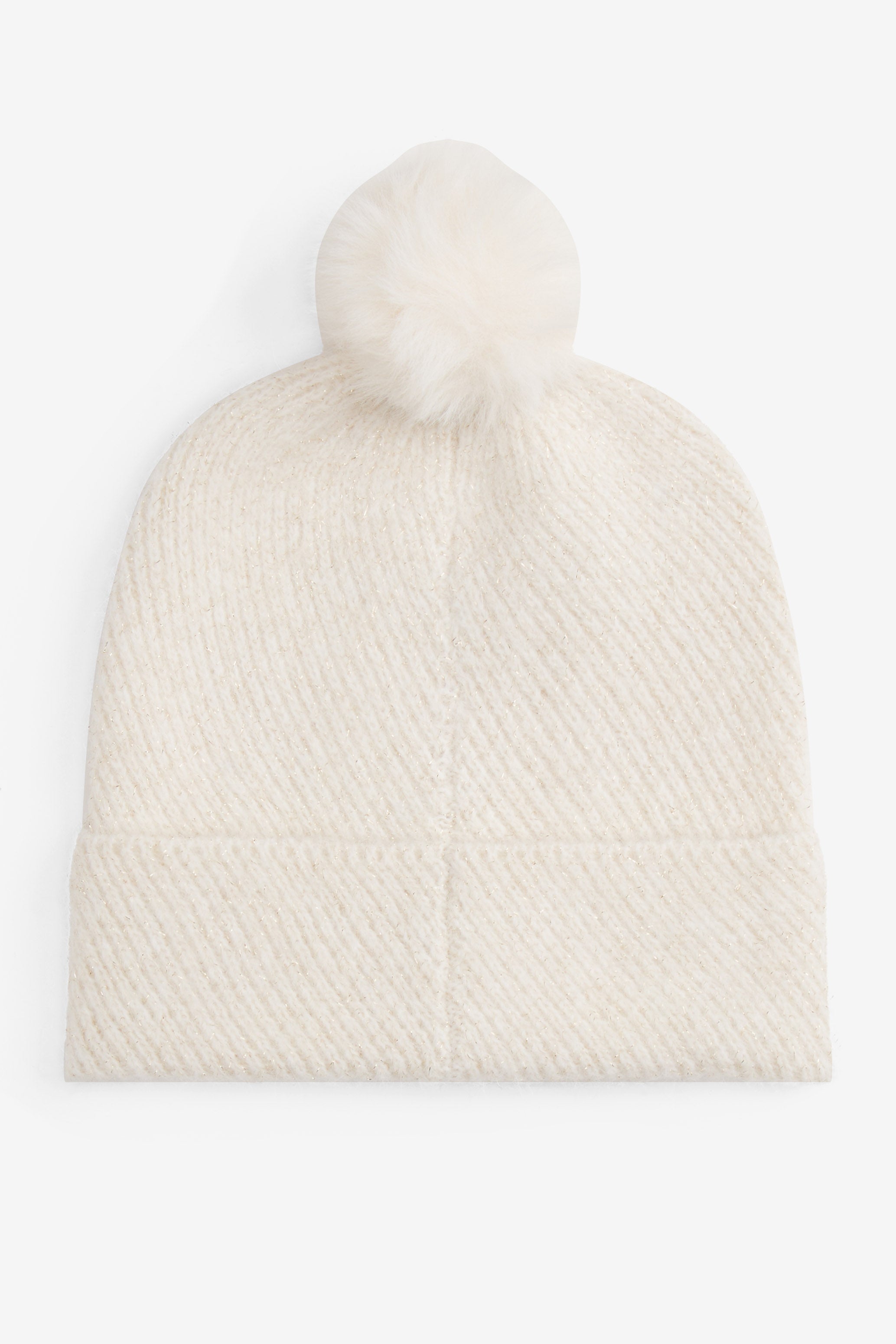 Pom-Beanie - Ivory Silk