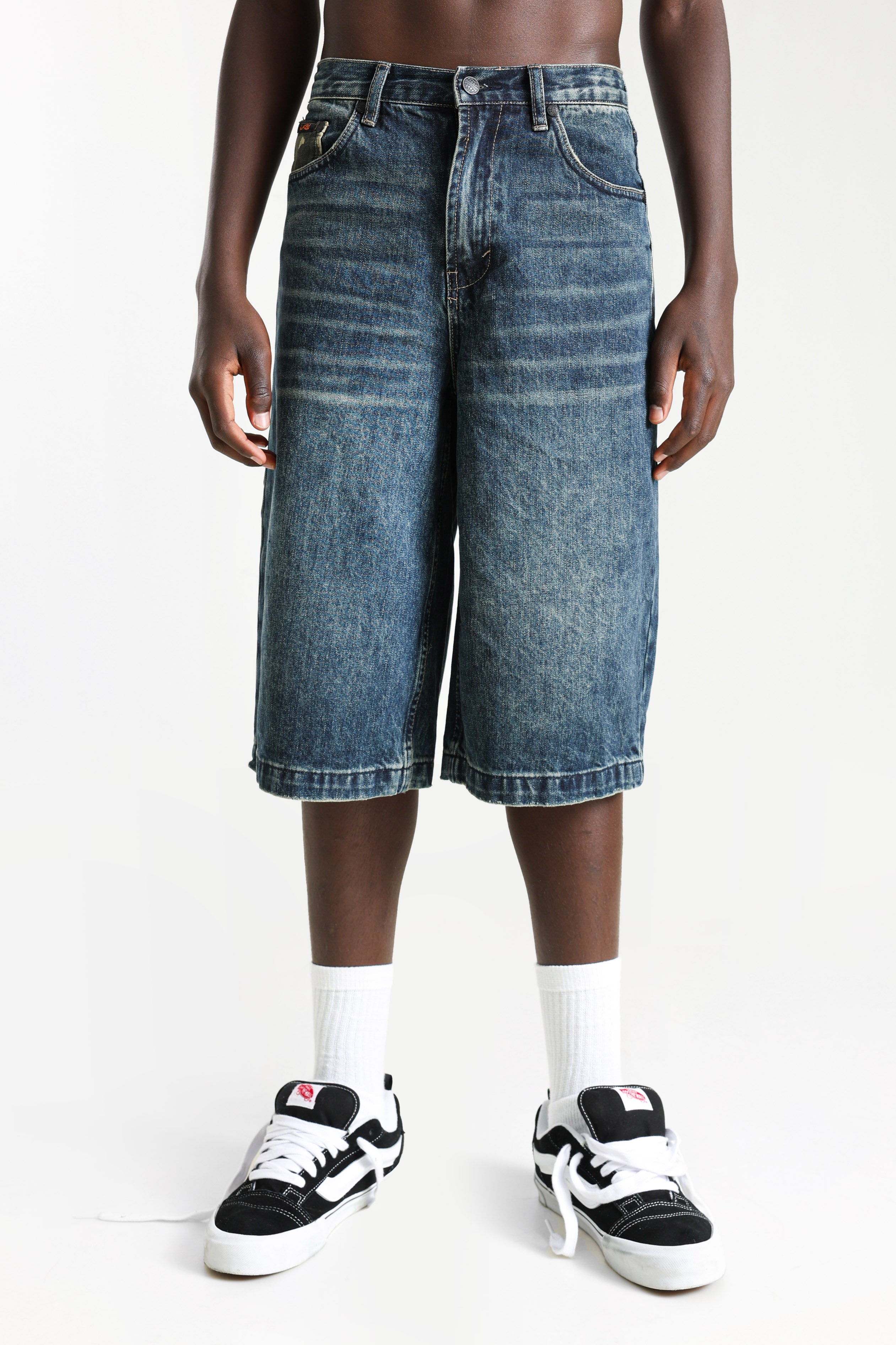 Denim bermuda shorts - Bleu délavé